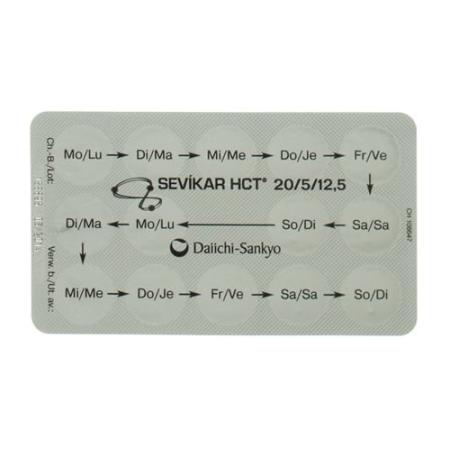 Sevikar HCT film tablets 20/5/12.5 mg 98 pcs - PrimeCare Global