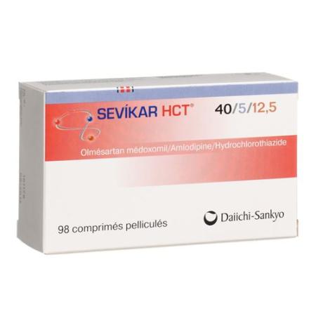 Sevikar HCT film tablets 40/5/12.5 mg 98 pcs - PrimeCare Global
