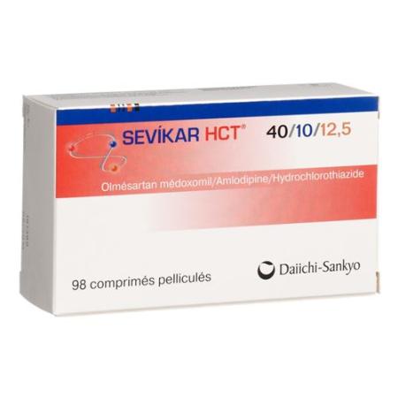Sevikar HCT film tablets 40/10/12.5 mg blister 98 pcs - PrimeCare Global