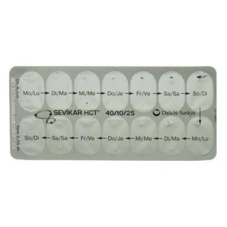 Sevikar HCT film tablets 40/10/25 mg 98 pcs - PrimeCare Global