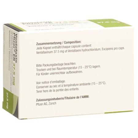Venlafaxine Pfizer ER Ret Kaps 37.5 mg 28 pcs - PrimeCare Global