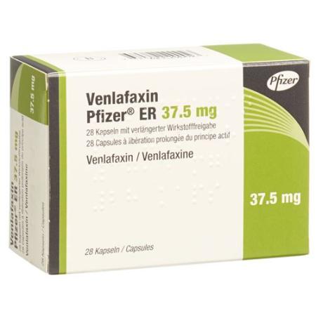 Venlafaxine Pfizer ER Ret Kaps 37.5 mg 28 pcs - PrimeCare Global