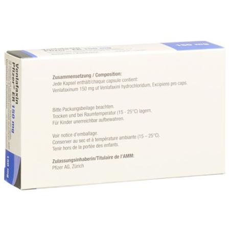 Venlafaxine Pfizer ER Ret Kaps 150 mg 28 pcs - PrimeCare Global
