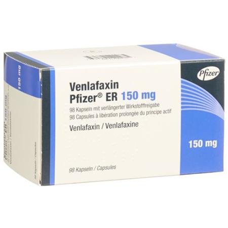 Venlafaxine Pfizer ER Ret Kaps 150 mg 98 pcs - PrimeCare Global