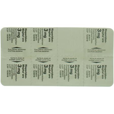 Risperidon-Mepha oro Melting Tabl 3 mg 28 pcs - PrimeCare Global