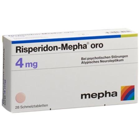 Risperidon-Mepha oro Melting Tabl 4 mg 28 pcs - PrimeCare Global