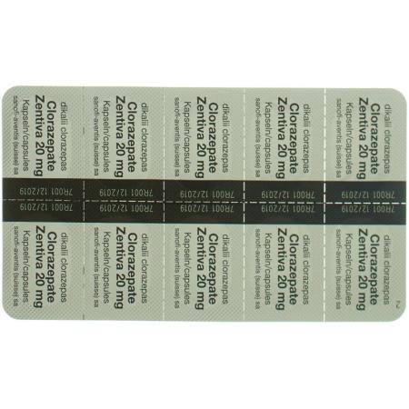 Clorazepate Zentiva Kaps 20 mg 50 Stk - PrimeCare Global