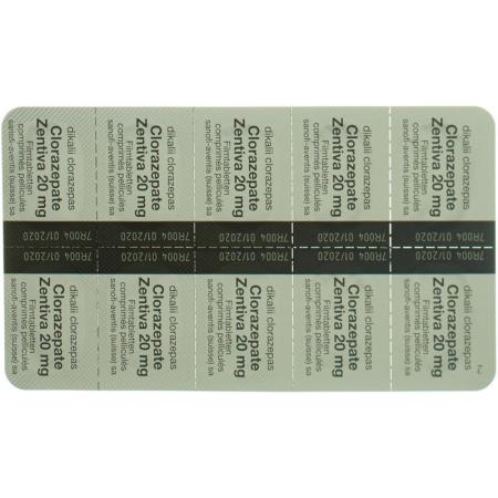 Clorazepate Zentiva Filmtabl 20 mg 20 Stk - PrimeCare Global