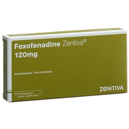 Fexofenadine Zentiva film-coated tablets 120 mg 10 pcs - PrimeCare Global
