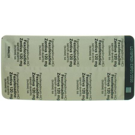 Fexofenadine Zentiva film-coated tablets 120 mg 10 pcs - PrimeCare Global