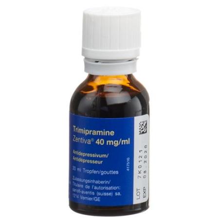 Trimipramine Zentiva Drops 40mg/ml 30ml - PrimeCare Global
