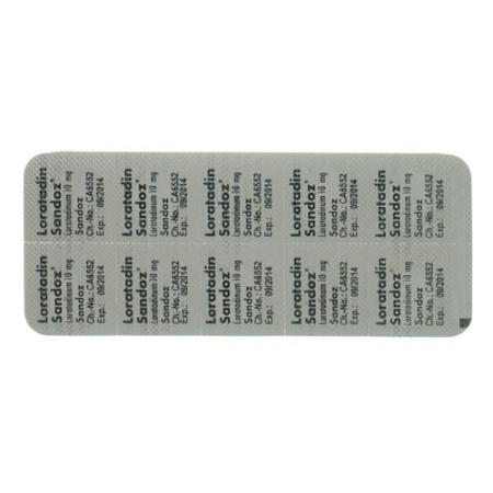 Loratadine Sandoz Tabl 10 mg 42 pcs - PrimeCare Global