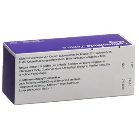 Leflunomide Zentiva Filmtabl 20 mg 30 pcs - PrimeCare Global