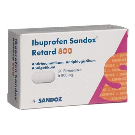 Ibuprofen Sandoz Ret Filmtabl 800 mg 50 pcs - PrimeCare Global