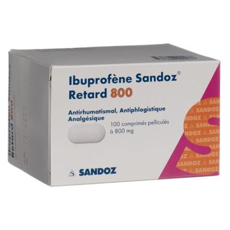 Ibuprofen Sandoz Ret Filmtabl 800 mg 100 pcs - PrimeCare Global