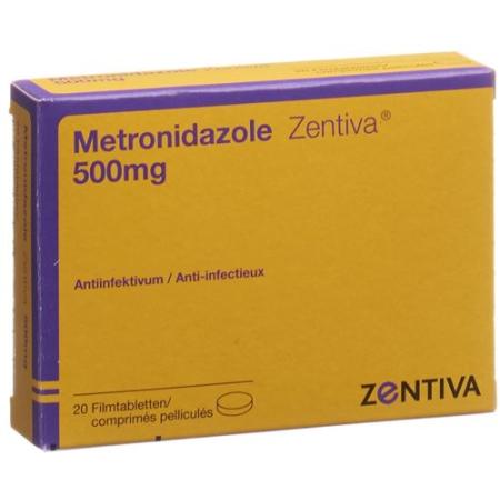 Metronidazole Zentiva Filmtabl 500 mg 20 pcs - PrimeCare Global
