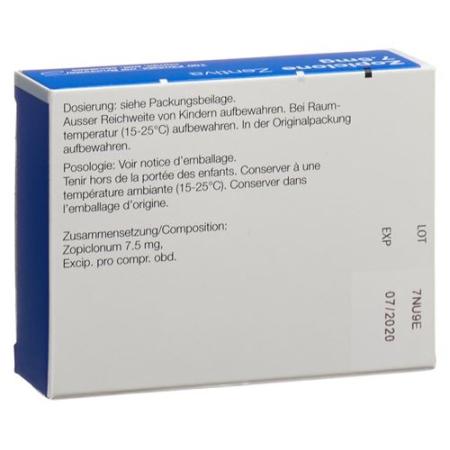 Zopiclone Zentiva Filmtabl 7.5 mg 100 pcs - PrimeCare Global
