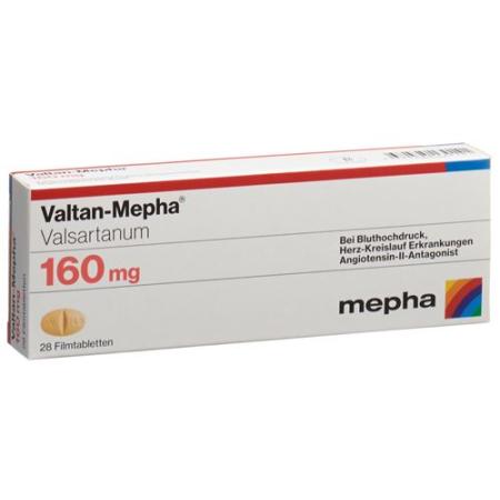 Valtan-Mepha Filmtabl 160 mg 28 pcs - PrimeCare Global
