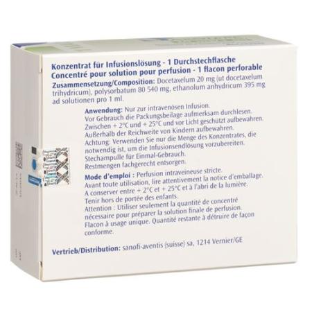 Taxotere 20 mg / 1 ml Durchstechflasche 1 ml - PrimeCare Global