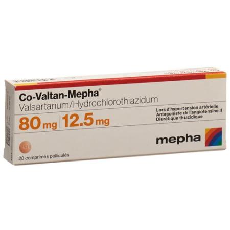 Co-Valtan-Mepha Filmtabl 80/12.5 mg 98 pcs - PrimeCare Global