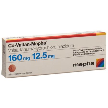 Co-Valtan-Mepha Filmtabl 160/12.5 mg 98 pcs - PrimeCare Global