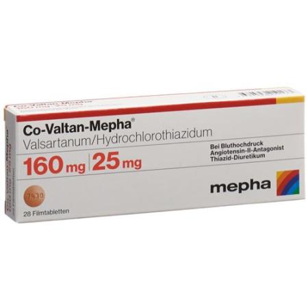 Co-Valtan-Mepha Filmtabl 160/25 mg 98 pcs - PrimeCare Global