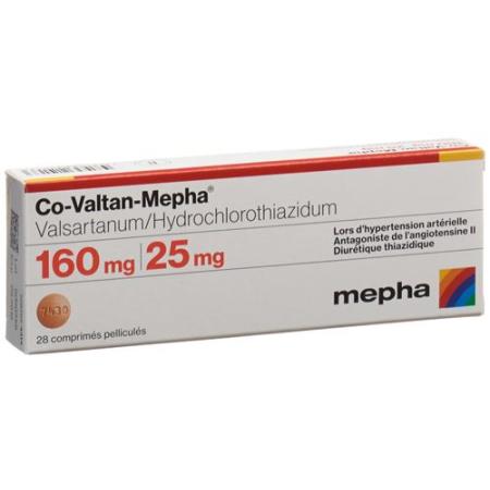 Co-Valtan-Mepha Filmtabl 160/25 mg 98 pcs - PrimeCare Global