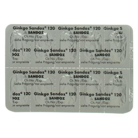 Ginkgo Sandoz Filmtablet 120 mg 30 pcs - PrimeCare Global