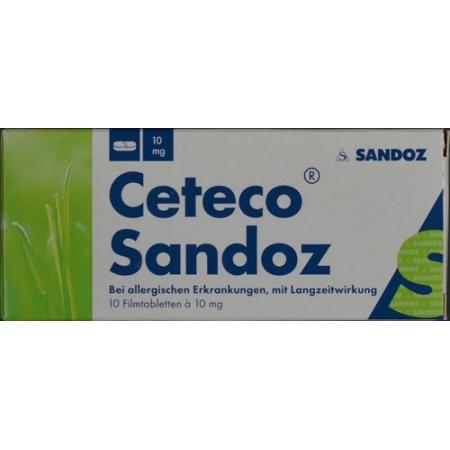 Ceteco Sandoz film-coated tablets 10 mg 10 pcs - PrimeCare Global