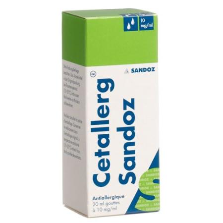 Cetallerg Sandoz drops 10 mg/ml bottle 20 ml - PrimeCare Global