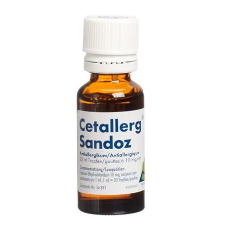 Cetallerg Sandoz drops 10 mg/ml bottle 20 ml - PrimeCare Global