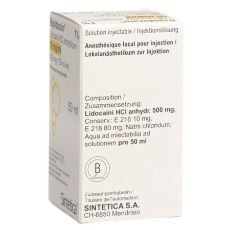 Rapidocaine 1% Inj Los 500mg/50ml Vial 50ml - PrimeCare Global
