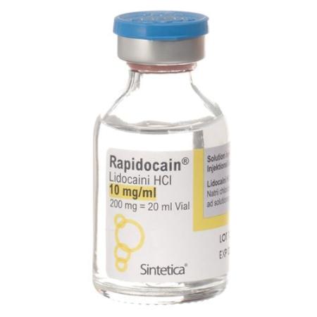 Rapidocain 1% Inj L&ouml;s 200 mg/20ml without preservatives vial - PrimeCare Global
