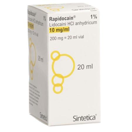 Rapidocain 1% Inj L&ouml;s 200 mg/20ml without preservatives vial - PrimeCare Global