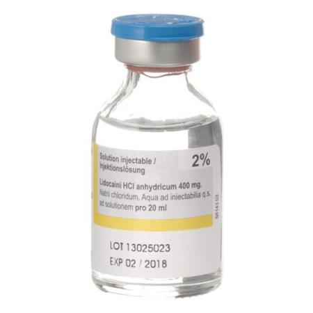 Rapidocain 2% Inj L&ouml;s 400 mg/20ml without preservatives vial - PrimeCare Global