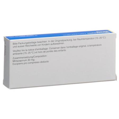 Mirtazapine Helvepharm Filmtabl 30 mg 10 pcs - PrimeCare Global
