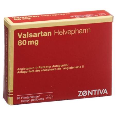 Valsartan Helvepharm Filmtabl 80 mg 28 pcs - PrimeCare Global