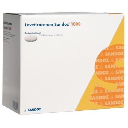 Levetiracetam Sandoz film tablets 1000 mg 200 pcs - PrimeCare Global
