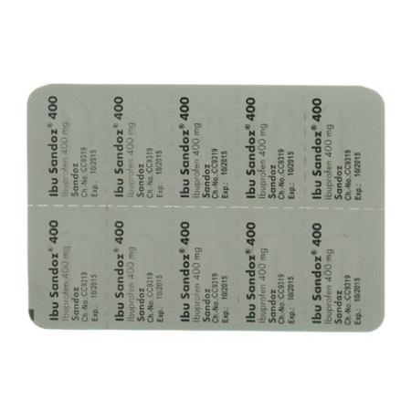 Ibu Sandoz film-coated tablets 400 mg 10 pcs - PrimeCare Global