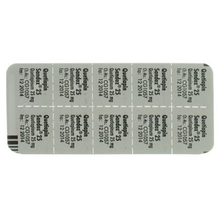 Quetiapine Sandoz film tablets 25 mg 60 pcs - PrimeCare Global