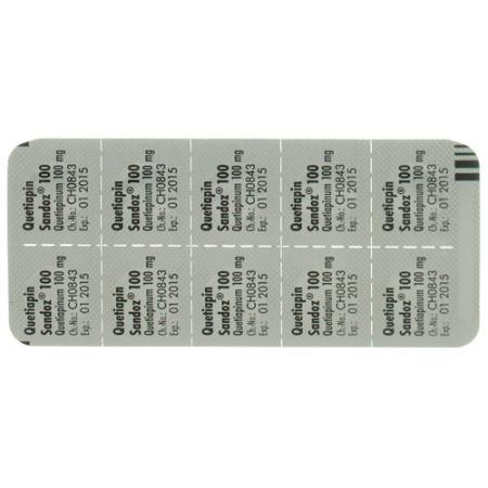 Quetiapine Sandoz film tablets 100 mg 100 pcs - PrimeCare Global
