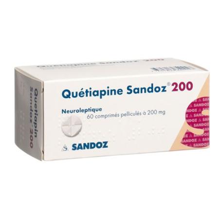 Quetiapine Sandoz film tablets 200 mg 60 pcs - PrimeCare Global
