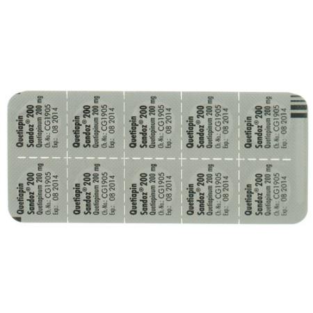 Quetiapine Sandoz film tablets 200 mg 60 pcs - PrimeCare Global
