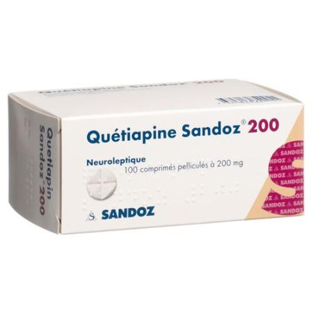 Quetiapine Sandoz film tablets 200 mg 100 pcs - PrimeCare Global