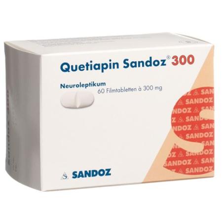 Quetiapine Sandoz film tablets 300 mg 60 pcs - PrimeCare Global