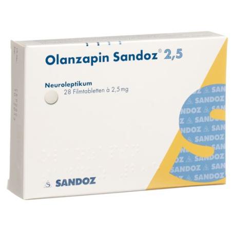Olanzapine Sandoz film tablets 2.5 mg 28 pcs - PrimeCare Global