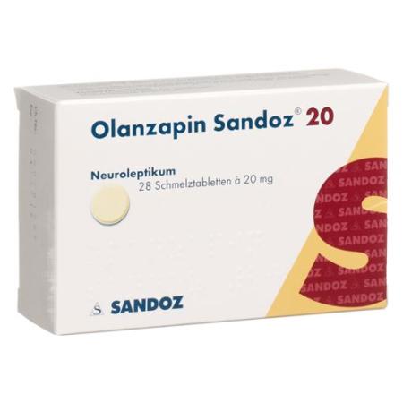 Olanzapin Sandoz Melting Tabl 20 mg 28 pcs - PrimeCare Global