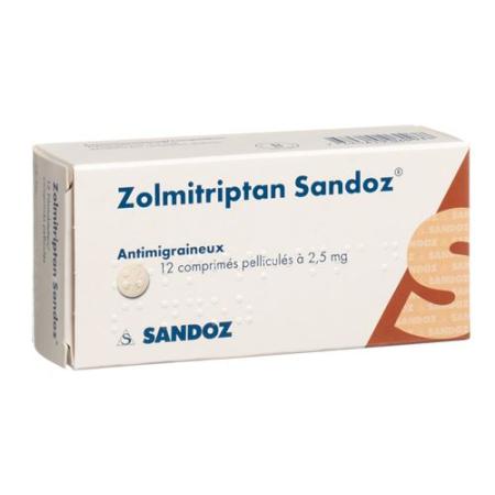 Zolmitriptan Sandoz film tablets 2.5 mg 12 pcs - PrimeCare Global