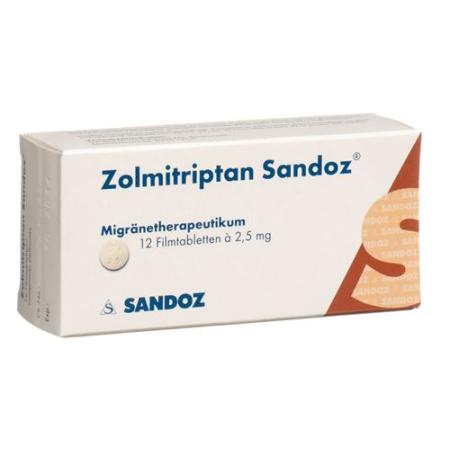 Zolmitriptan Sandoz film tablets 2.5 mg 12 pcs - PrimeCare Global