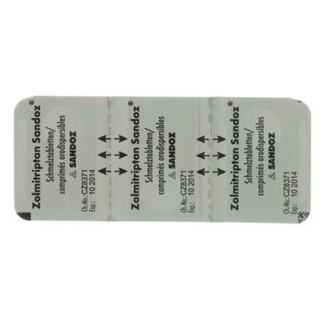 Zolmitriptan Sandoz Melting Tab 2.5 mg 2 pcs - PrimeCare Global
